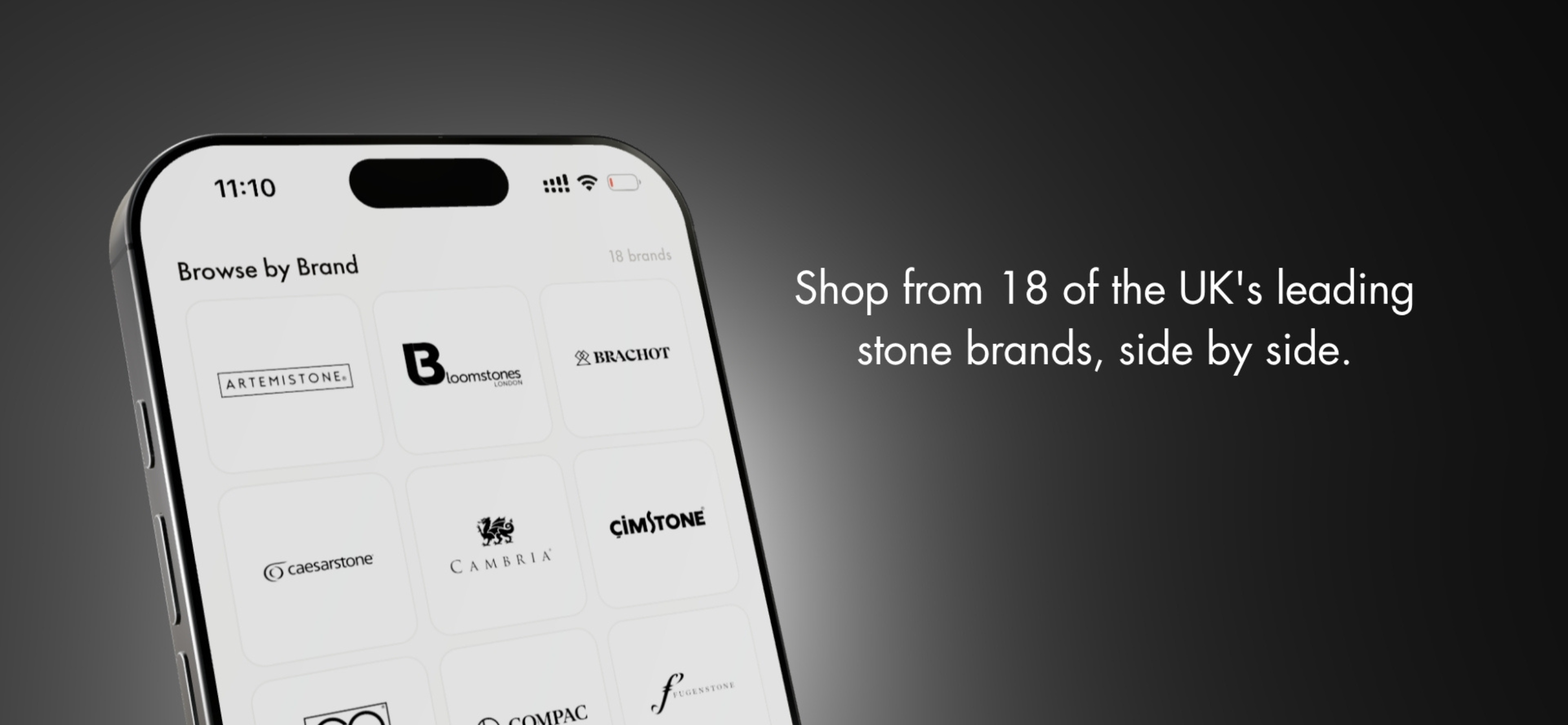 Stoneone iOS app — product collection view