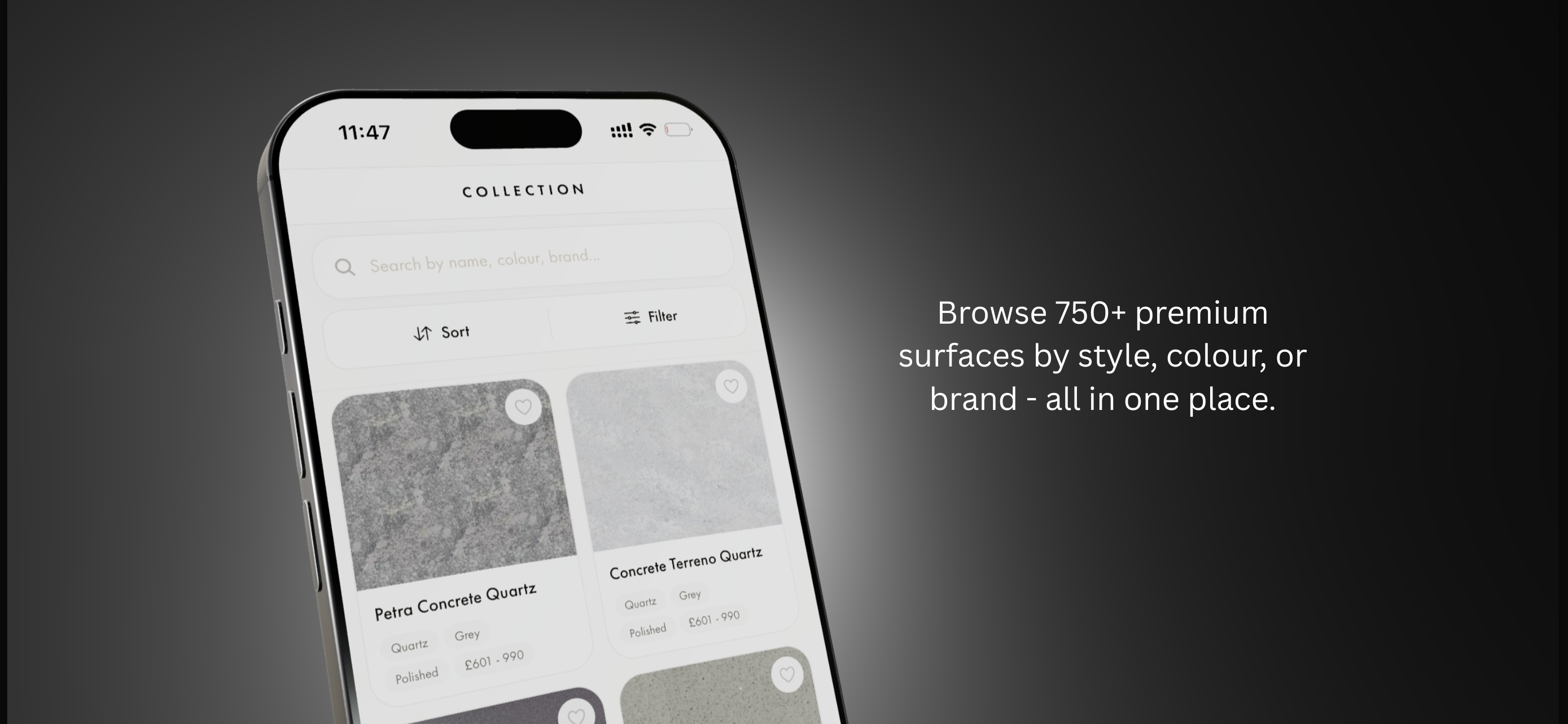 Stoneone iOS app — installation tracking dashboard